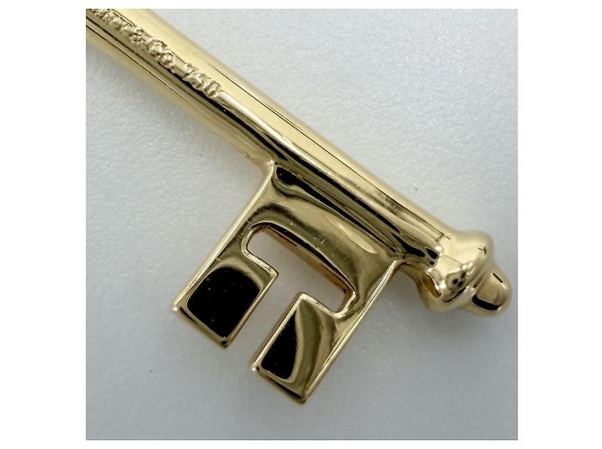 Tiffany & Co. Kleeblatt-Schlüssel-Anhänger Golden - Ansicht 6