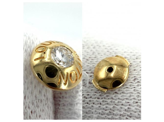 Boucles d'oreilles pour femmes Louis Vuitton en or jaune 18K Doré - vue 4
