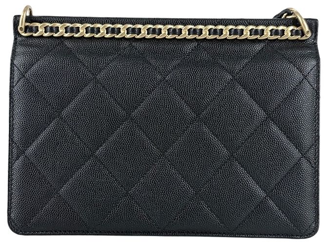 Borsa a tracolla Chanel Matelassé Nero Bianco - vista 2