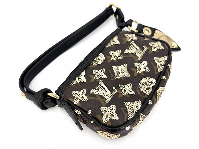 Louis Vuitton Monogram Eclipse Mini Handtasche Braun Schwarz Monogramm - Ansicht 3