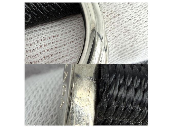 Zaino Prada da donna con logo triangolare Nero Bianco - vista 7