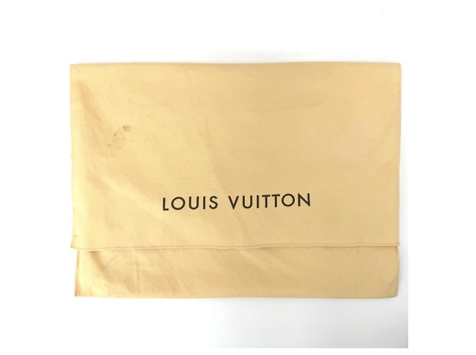 Borsa Tote Louis Vuitton Hampstead PM Marrone Bianco - vista 9