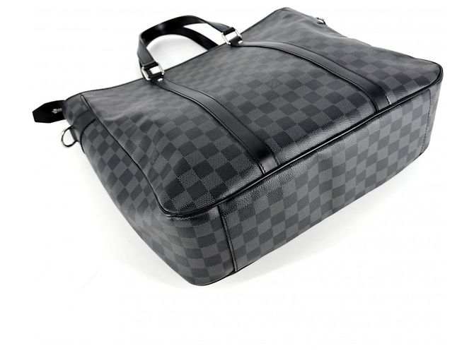 Borsa Business Louis Vuitton Tadao Nero Bianco - vista 3