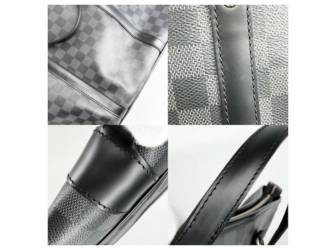 Borsa Business Louis Vuitton Tadao Nero Bianco - vista 6
