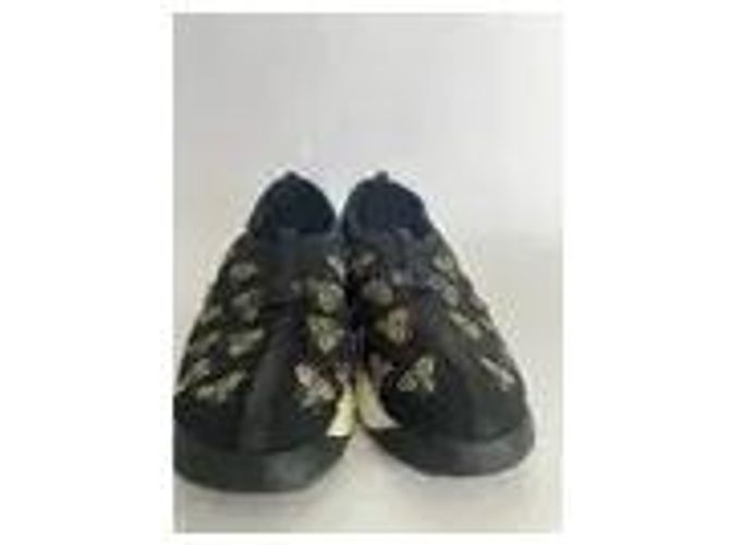 Dior Schwarze Canvas-Sneaker mit gestickten Schmetterlingen - Ansicht 4