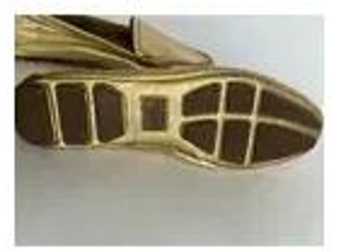 Mocassins em couro dourado Coach - vista 4
