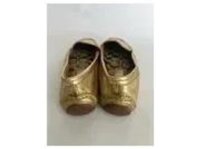 Mocassins em couro dourado Coach - vista 5