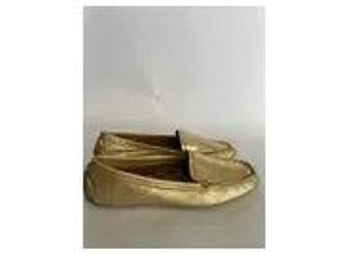 Mocassins em couro dourado Coach - vista 6
