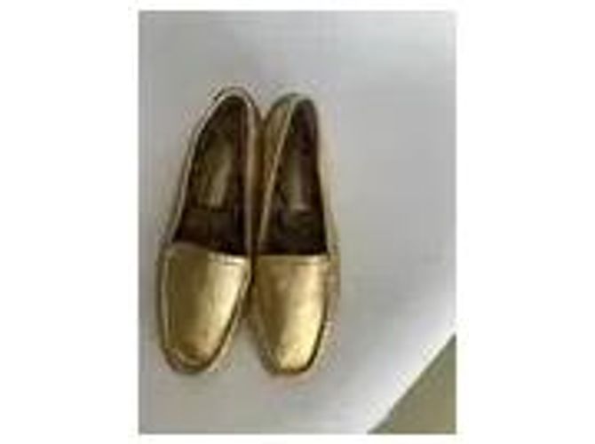 Mocassins em couro dourado Coach - vista 7