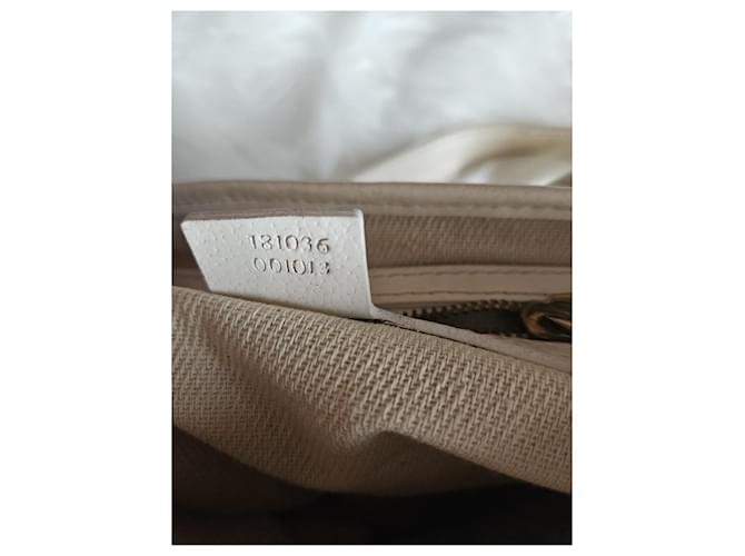 Mini Borsa Gucci GG Monogram in canvas con strisce Web Marrone Bianco Rosso Verde - vista 13