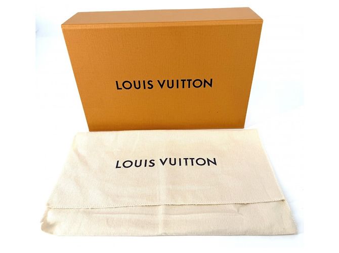 Borsa a tracolla Louis Vuitton Christopher Marrone Nero Bianco - vista 8