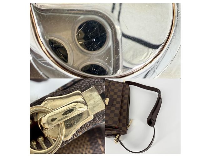 Borsa a tracolla Ravello GM da donna Louis Vuitton Marrone Bianco - vista 7