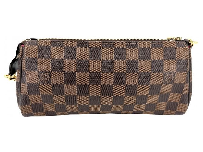 Borsa Louis Vuitton Damier Eva da donna Marrone Bianco Damier ebene - vista 2