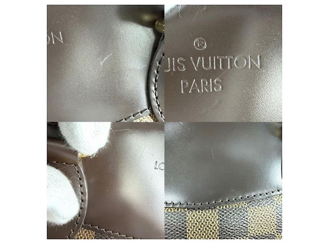 Borsa Louis Vuitton Verona PM Marrone Bianco - vista 8