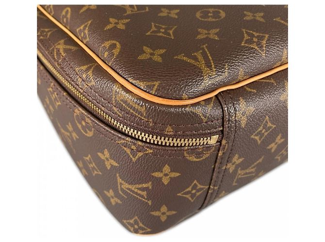 Borsa a mano Louis Vuitton Excursion Marrone Bianco Monogramma - vista 11