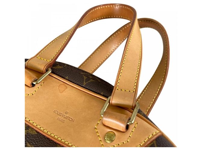 Borsa a mano Louis Vuitton Excursion Marrone Bianco Monogramma - vista 14