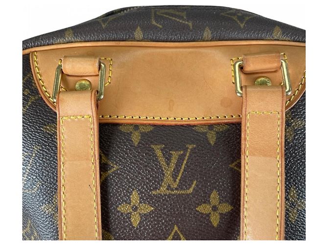 Borsa a mano Louis Vuitton Excursion Marrone Bianco Monogramma - vista 15