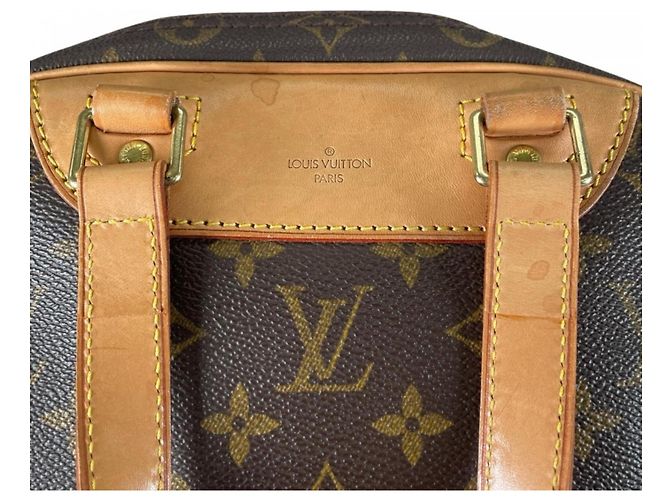 Borsa a mano Louis Vuitton Excursion Marrone Bianco Monogramma - vista 16
