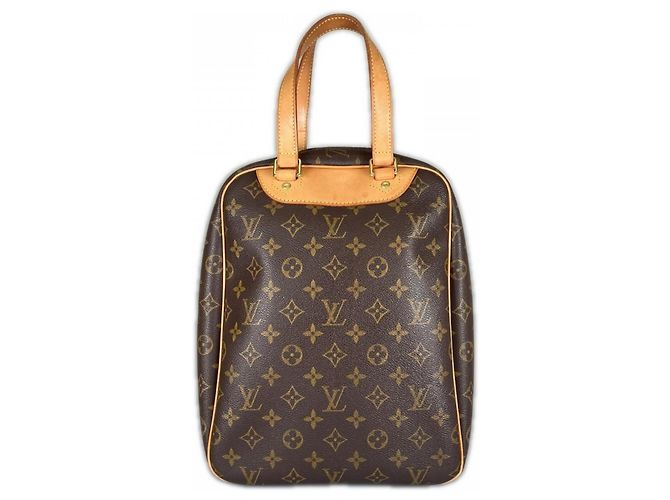 Borsa a mano Louis Vuitton Excursion Marrone Bianco Monogramma - vista 2