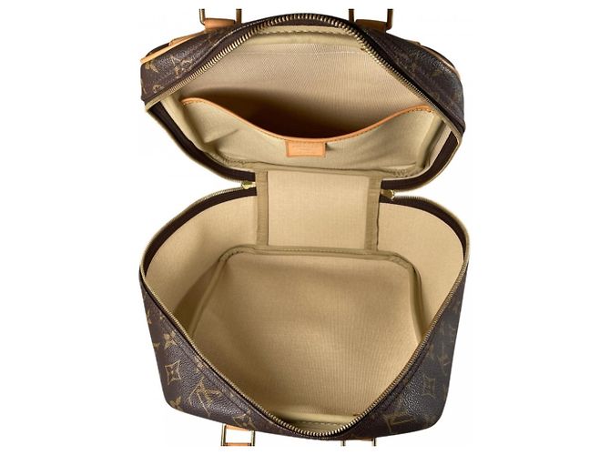 Borsa a mano Louis Vuitton Excursion Marrone Bianco Monogramma - vista 4