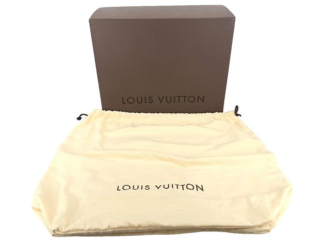 Borsa Tote Louis Vuitton Hampstead MM Marrone Bianco - vista 10