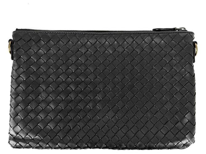Borsa a tracolla Bottega Veneta da donna Nero Bianco - vista 2