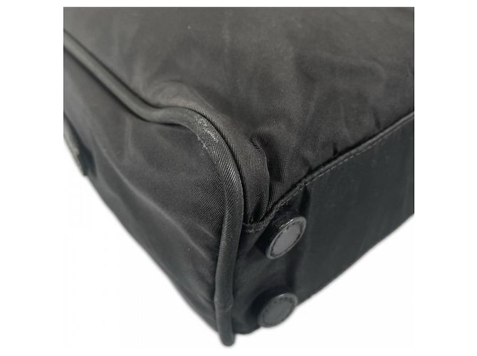 Borsa Prada in nylon nera e bianca Nero Bianco - vista 12