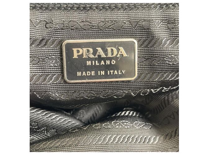 Borsa Prada in nylon nera e bianca Nero Bianco - vista 7
