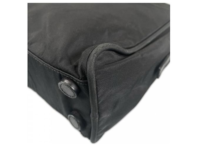 Borsa Prada in nylon nera e bianca Nero Bianco - vista 9