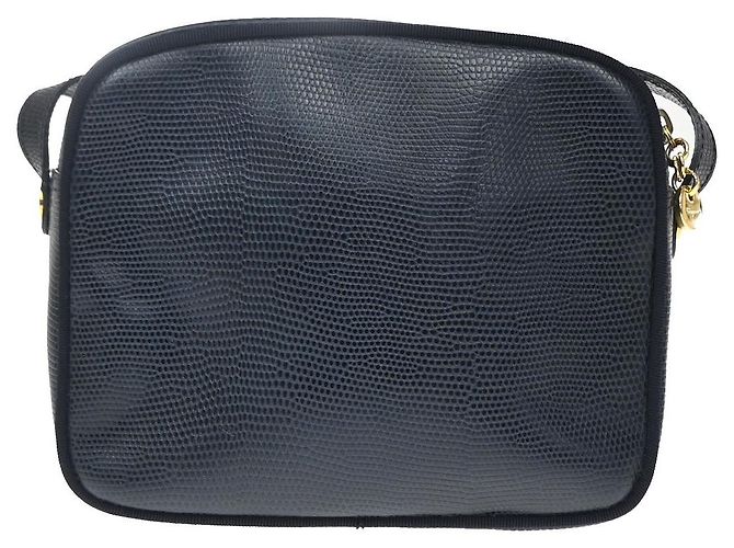 Salvatore Ferragamo Vara Bow camera Leather Blu navy - vista 2