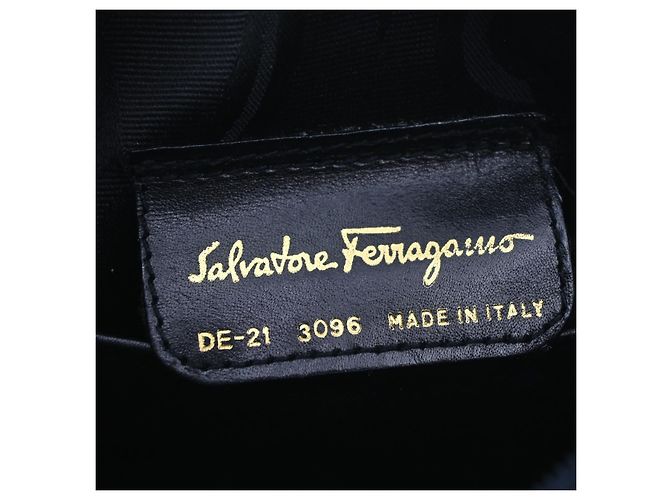 Salvatore Ferragamo Vara Bow camera Leather Blu navy - vista 6