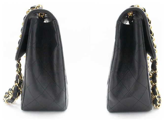 Chanel Classic Flap Lambskin Jumbo Nero - vista 5
