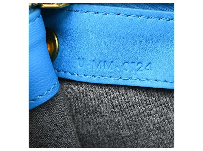 Céline Celine Trio Leather Small Blu - vista 4