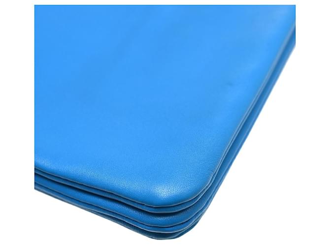Céline Celine Trio Leather Small Blu - vista 6
