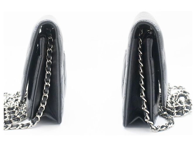 Chanel Wallet on Chain Quilted Lambskin Mini Nero - vista 5