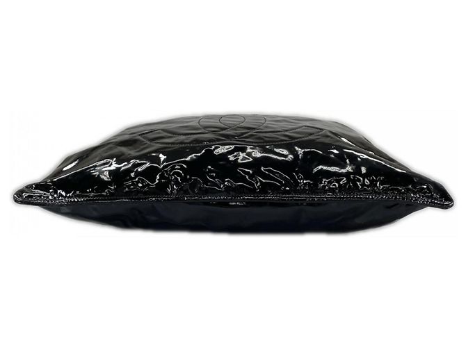 Chanel Shopper aus schwarzem Lackleder - Ansicht 4
