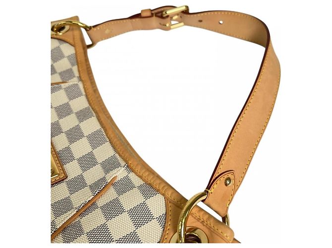 Borsa a tracolla Louis Vuitton Galliera PM Bianco - vista 10