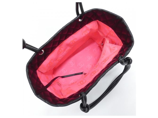 Bolsa Chanel Cambon Line Preto - vista 8
