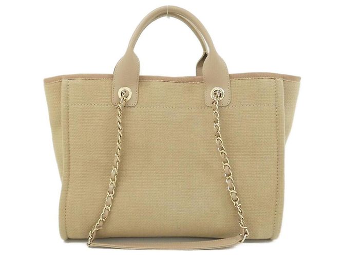 Borsa Chanel Deauville Line AS3351 Beige - vista 2