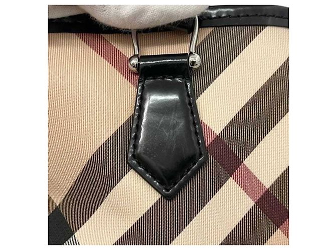 Borsa Tote Burberry in PVC beige - vista 6