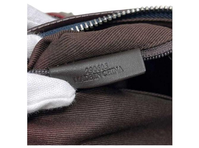 Borsa a tracolla Loewe in tela e pelle - vista 6