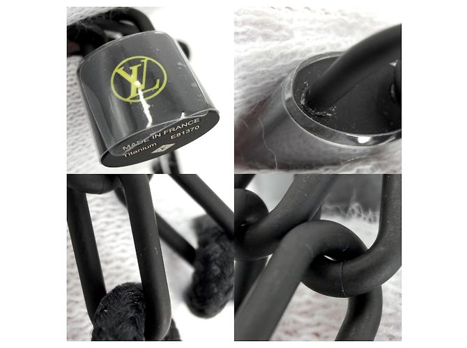 Bracciale con charm in titanio da uomo Louis Vuitton Nero - vista 5