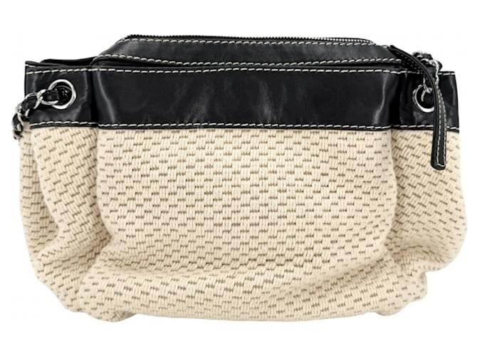 Borsa Chanel Beige e Nera Nero - vista 2