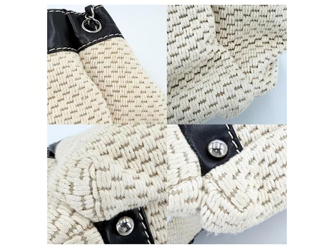 Borsa Chanel Beige e Nera Nero - vista 7