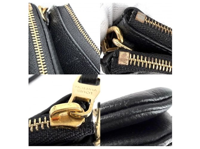 Borsa a tracolla Pochette Double Zip Monogram Empreinte da donna Louis Vuitton Nero Beige - vista 7