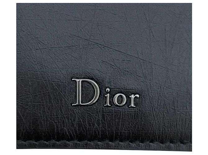Christian Dior Black Leather Card Case - view 5
