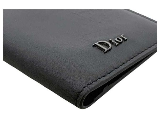 Christian Dior Black Leather Card Case - view 7