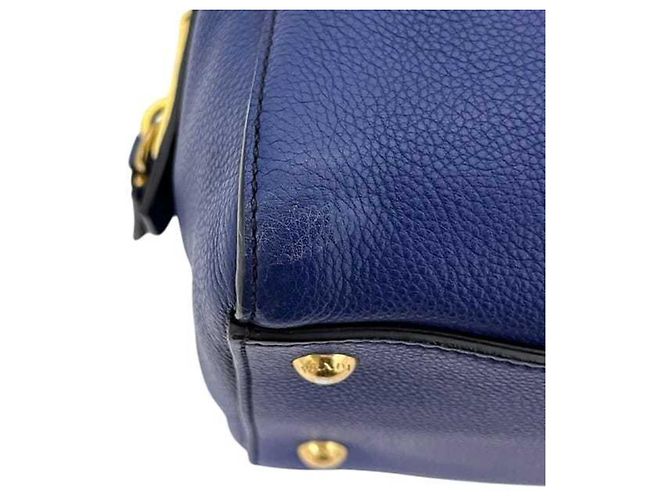 Prada Leder Tote Bag BN2767 Blau - Ansicht 6