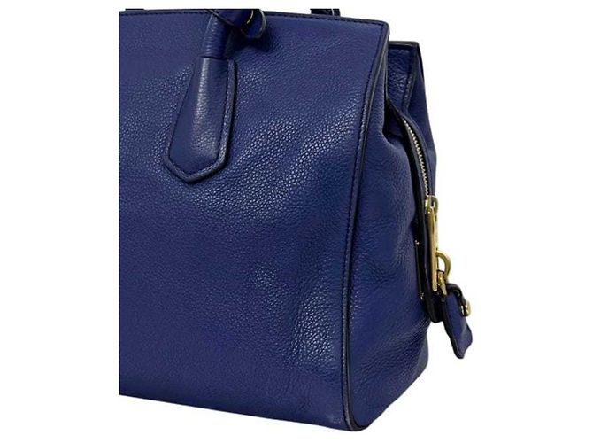 Prada Leder Tote Bag BN2767 Blau - Ansicht 7