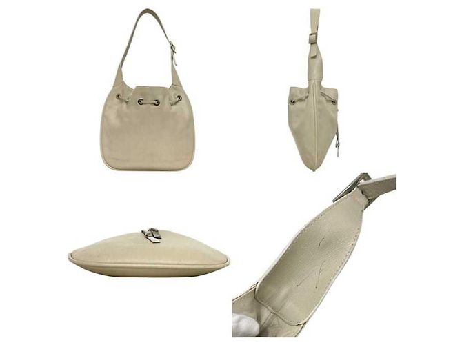 Borsa a mano Gucci in pelle avorio Crudo - vista 2